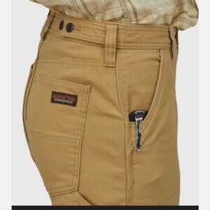 Women's Size 6 Patagonia Khaki All Season Hemp Canvas Pants double Knee Cargo